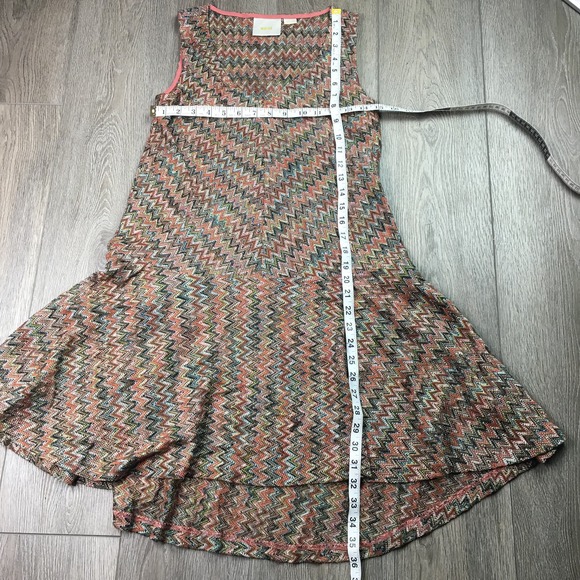 Maeve Anthropologie Westwater Knit Dress Sleeveless Flared Multicolor Small P - Picture 3 of 6